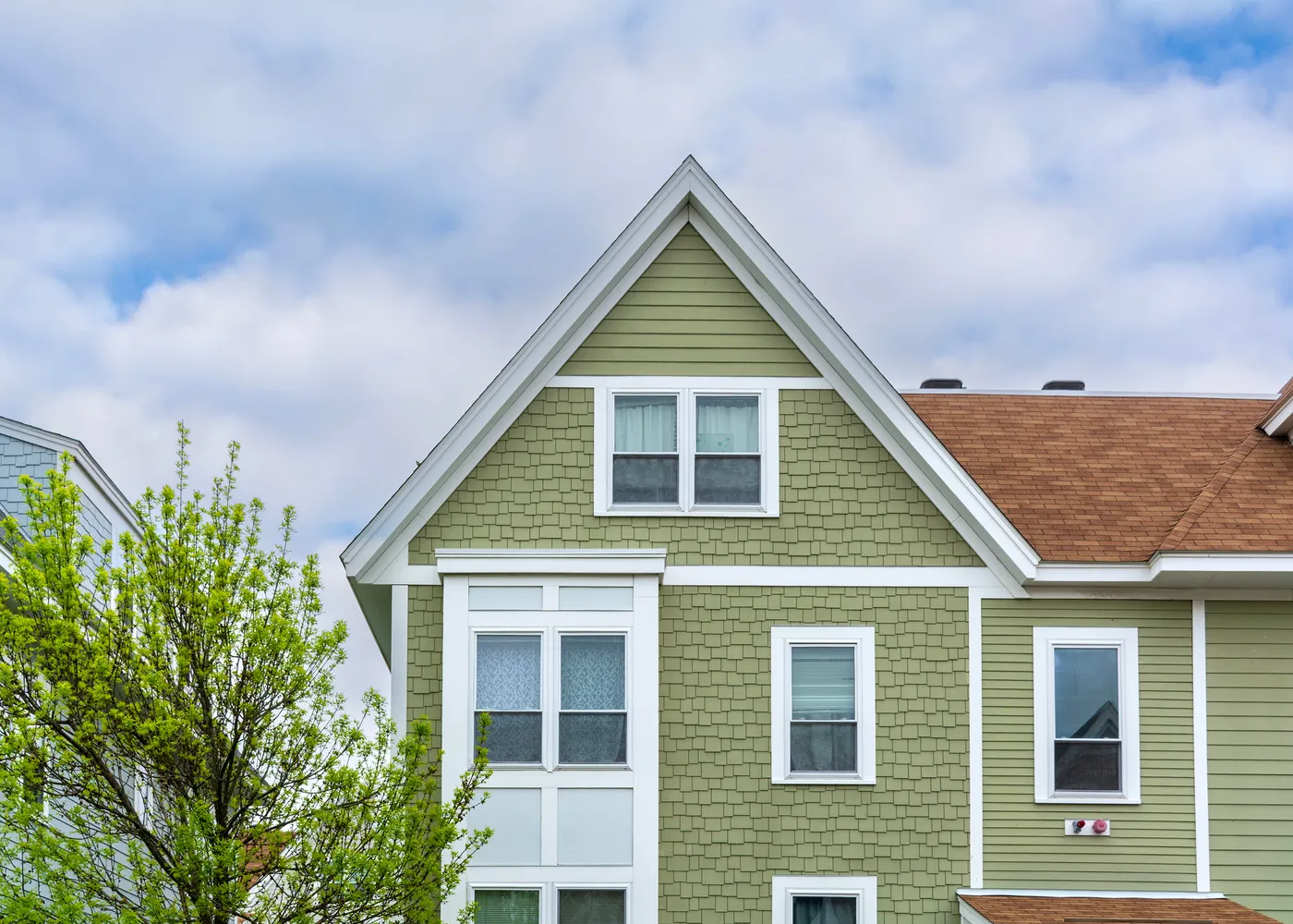 green siding